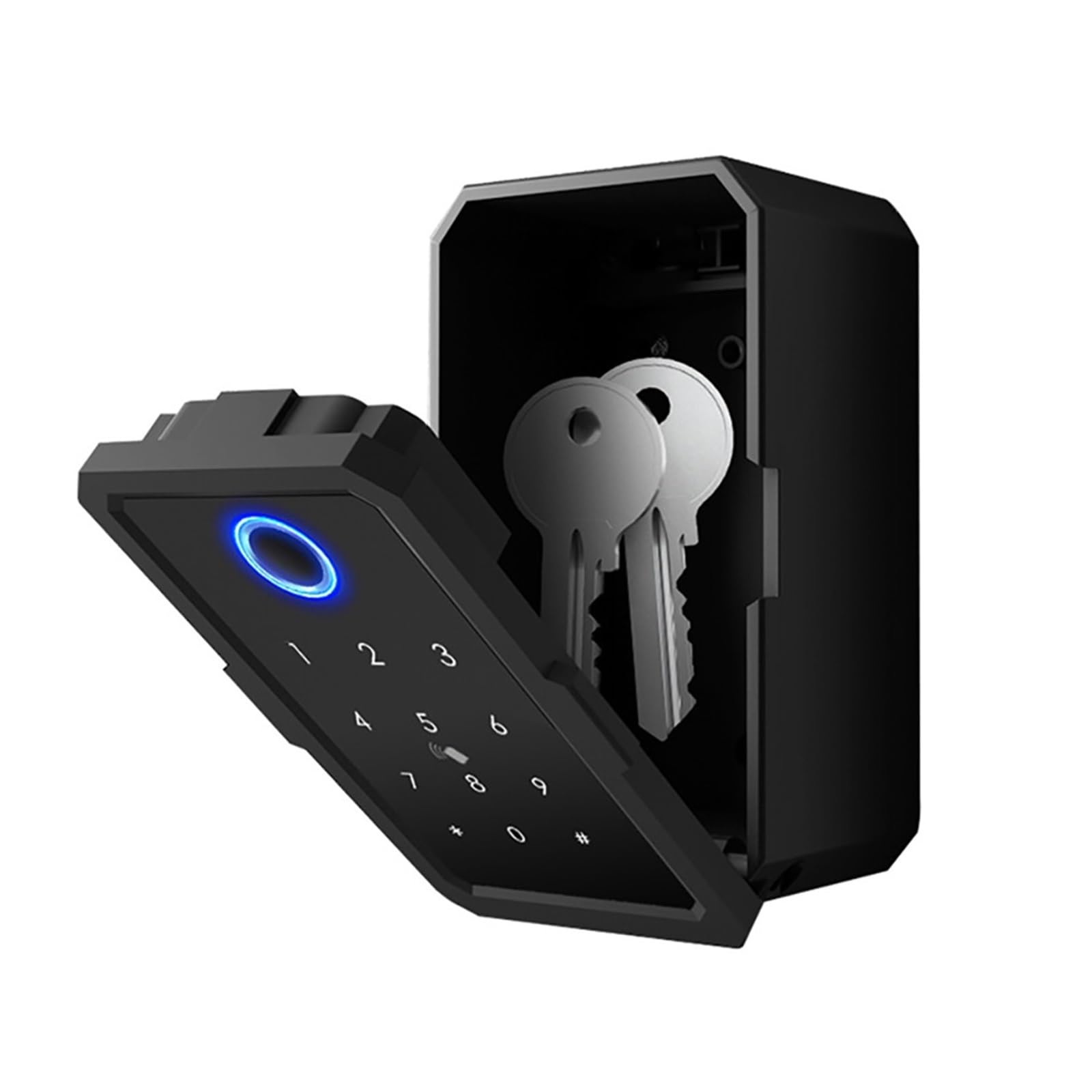 Smart Mini cassetta di sicurezza con serratura a chiave, impermeabile digitale sblocco impronte digitali, combinazione controllata da APP Ttlock, cassaforte per chiavi di casa e oggetti di valore