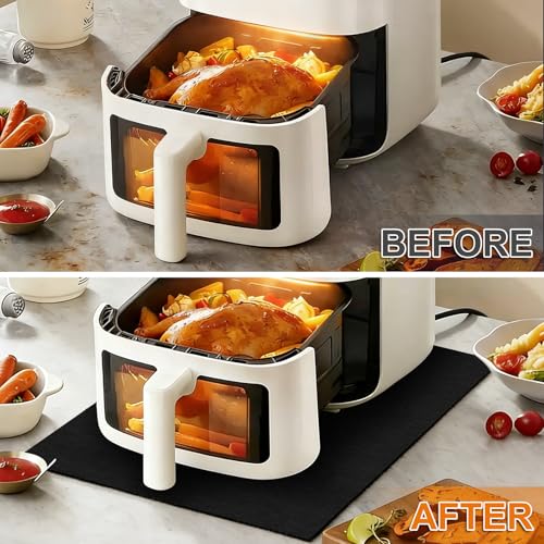 2 Stück Feuerfeste Unterlage, 50x50 cm Hitzeschutzmatte Hitzebeständig Bis 1000 °C, Hitzebeständige Unterlage, Feuerschutzmatte Aus Carbonfaserfilz, Feuerfeste Matte für Hitzebeständigkeit