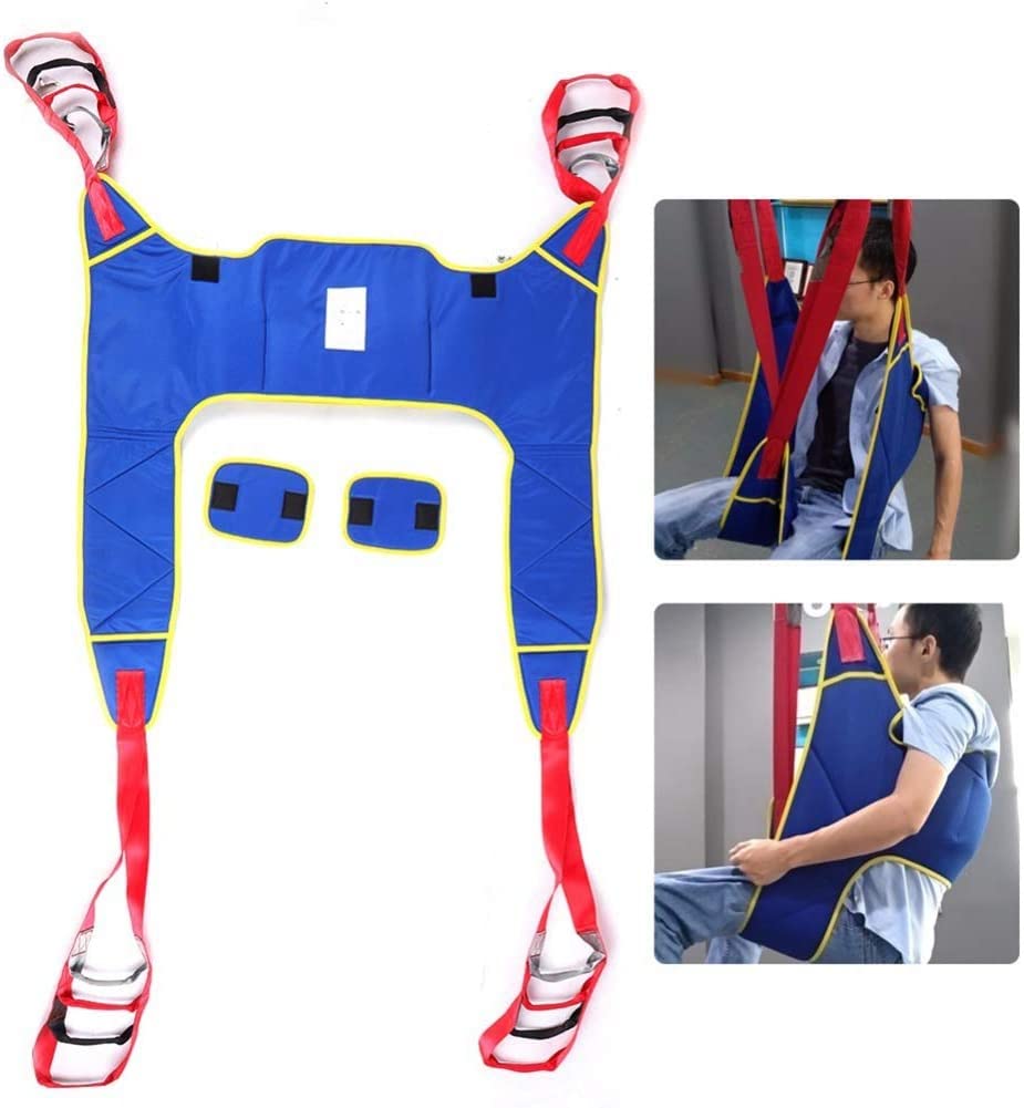 Grúa De Paciente - Arnés Elevación Paciente Cuerpo Completo - Eslinga De Elevación con para Paciente Y Minusválido - para Posicionamiento Y Elevación De La Cama Enfermería