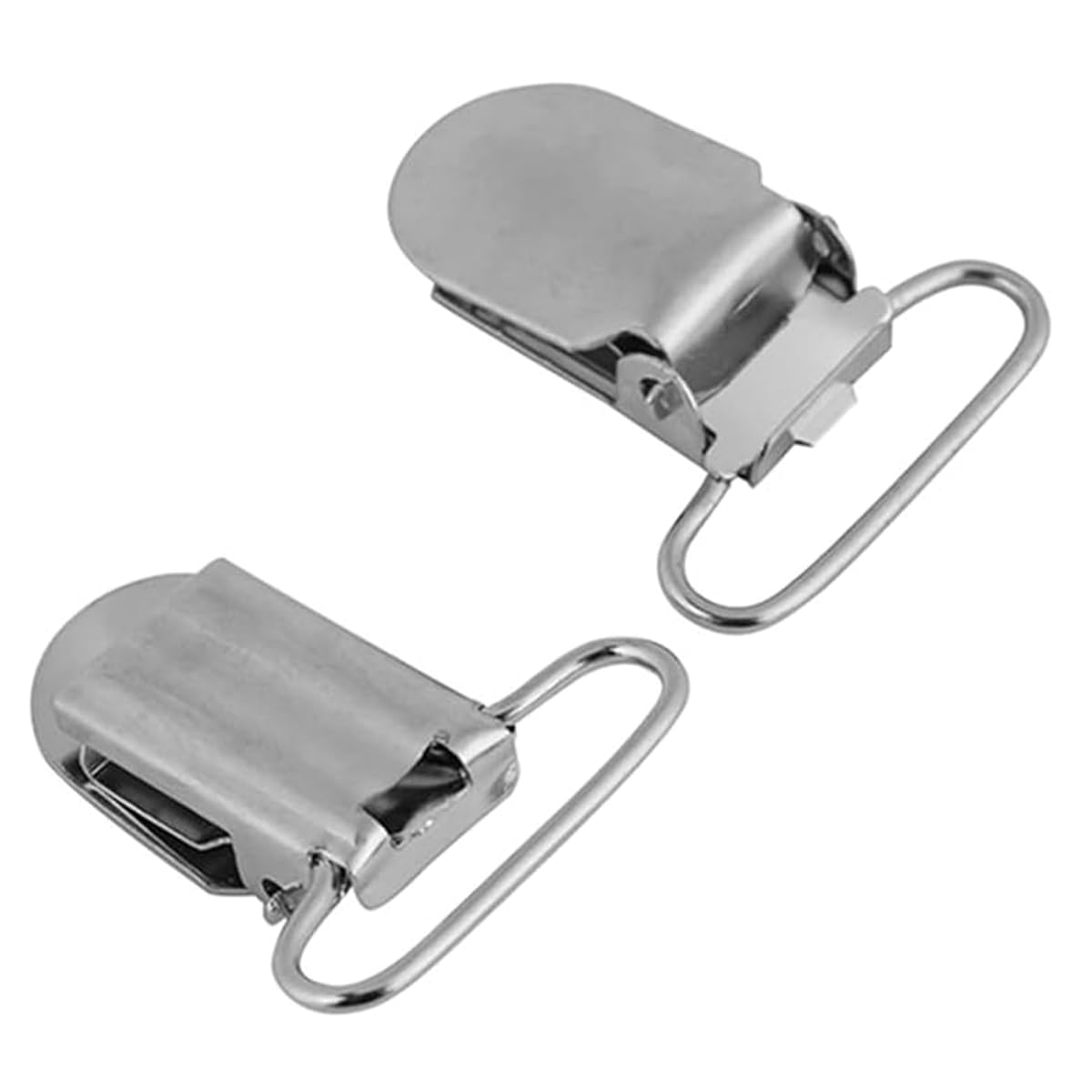Ludom 20 clip per bretelle, accessori di riparazione, per realizzare portaciuccio, ganci per bavaglini (25 mm)