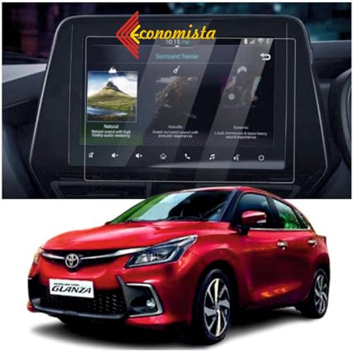 Image of Economista Drive In Luxury With 9H Hardness Car Screen Protector! Scratch & Water Resistant For Premium Protection! Specifically Tailored For Your Toyota Glanza V (Top Variant, 9 Inch) (Matte)