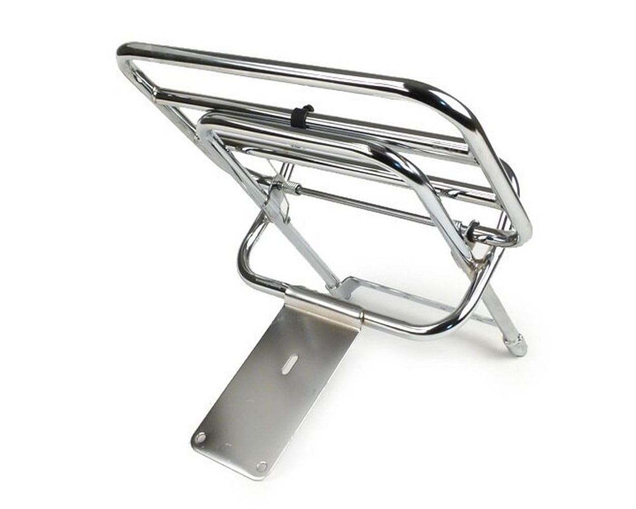 Gepäckträger klappbar hinten Chrom kompatibel Vespa PX80 PX125 PX150 PX200 LML Star Stella DLX