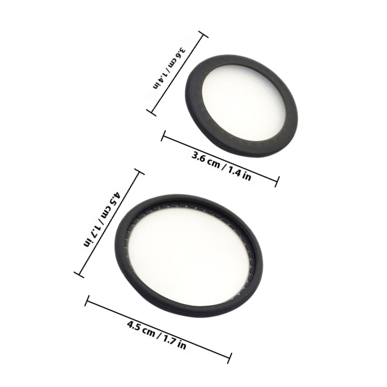 MAGICLULU 2 Sets Adult and Stethoscope Diaphragm Replacement Parts with Bell Cover, Cardiology Stethoscope Accessories Compatible for Medical Diagnostics