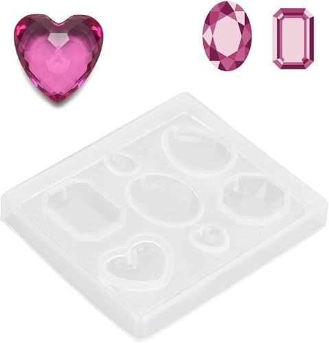 Fundición, silicona transparente facetada para joyería y fabricación de manualidades