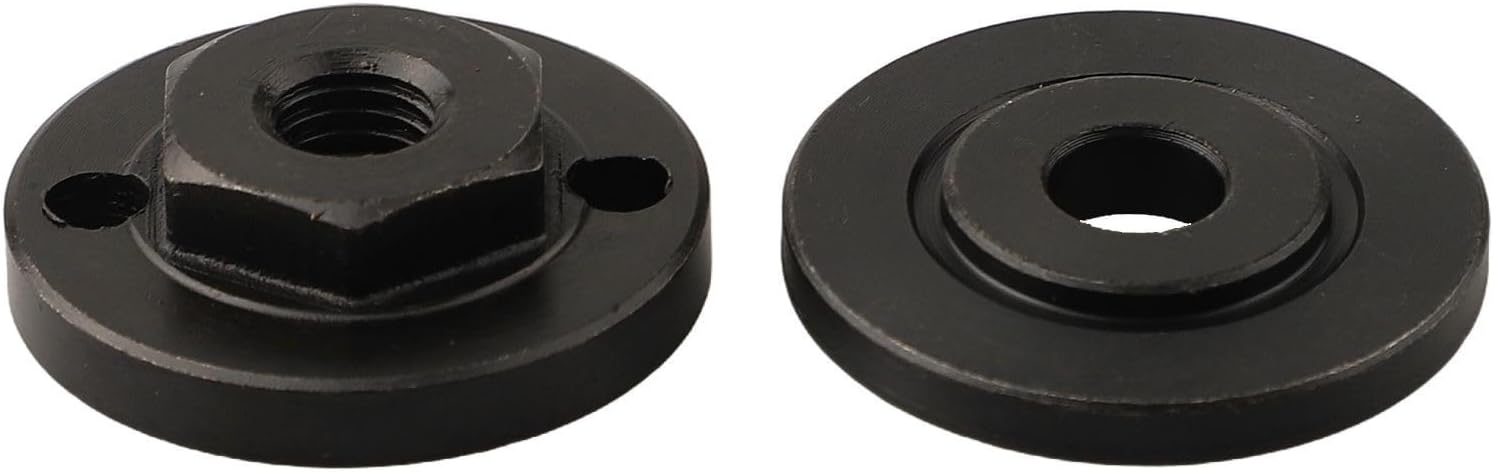 Angle Grinder Outer Flange Nut Set for 100mm Grinders — M10 Hex Nut with 20mm / 22mm / 22.2mm Press Plate Adapter, Metal Flange Kit for Blade Mount Compatibility(M10+22.2mm)