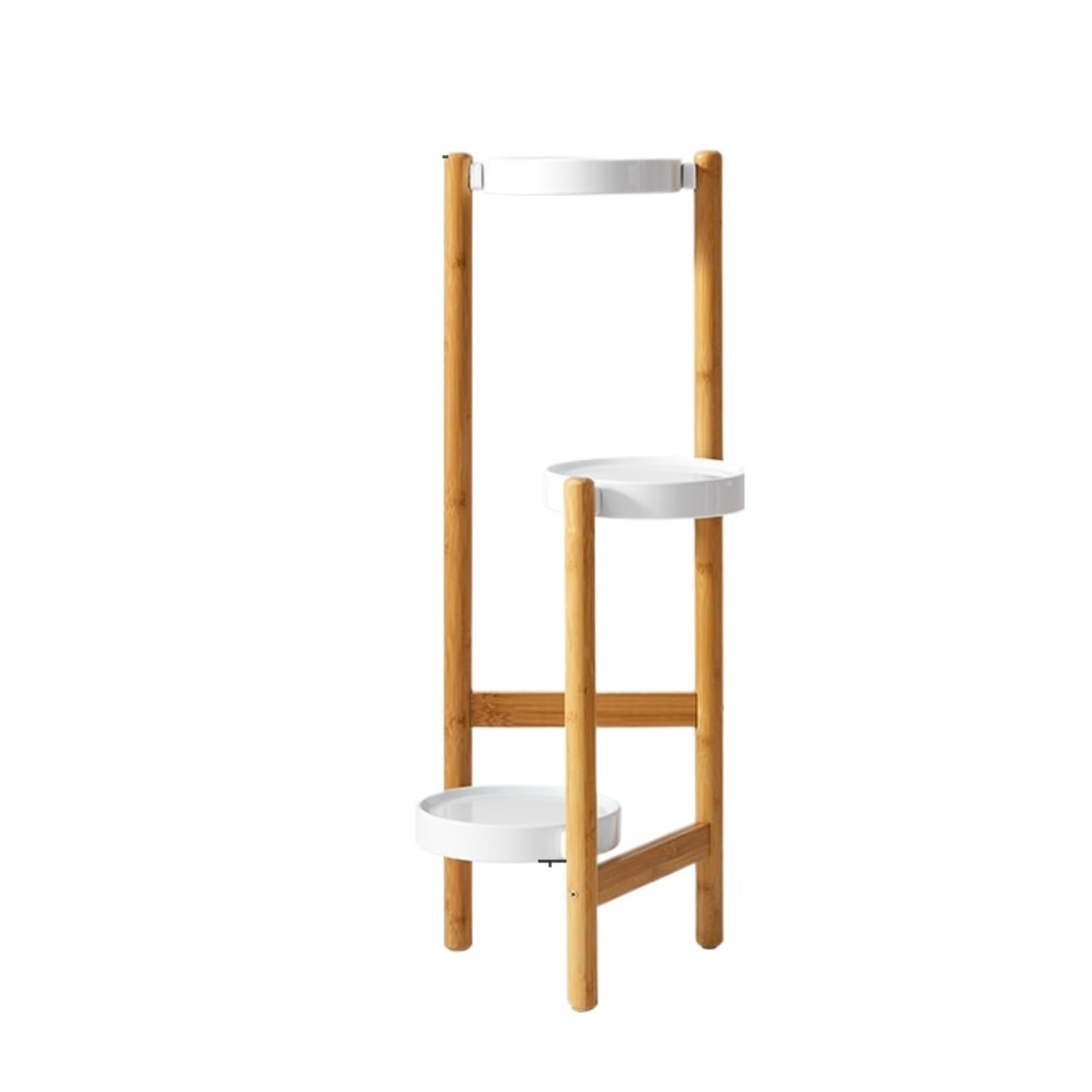 Support de plantes en bambou étagère fleurs 3 niveaux intérieur