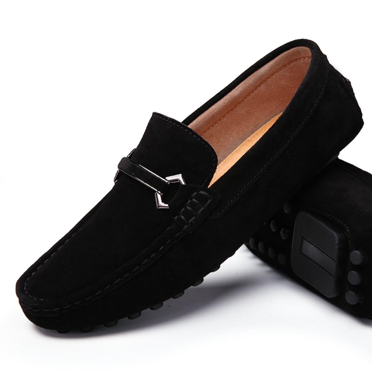 Herren Klassisch Mokassin Fahrende Schuhe Flache Hausschuhe Penny Loafers Weich Komfort Boot Schuhe