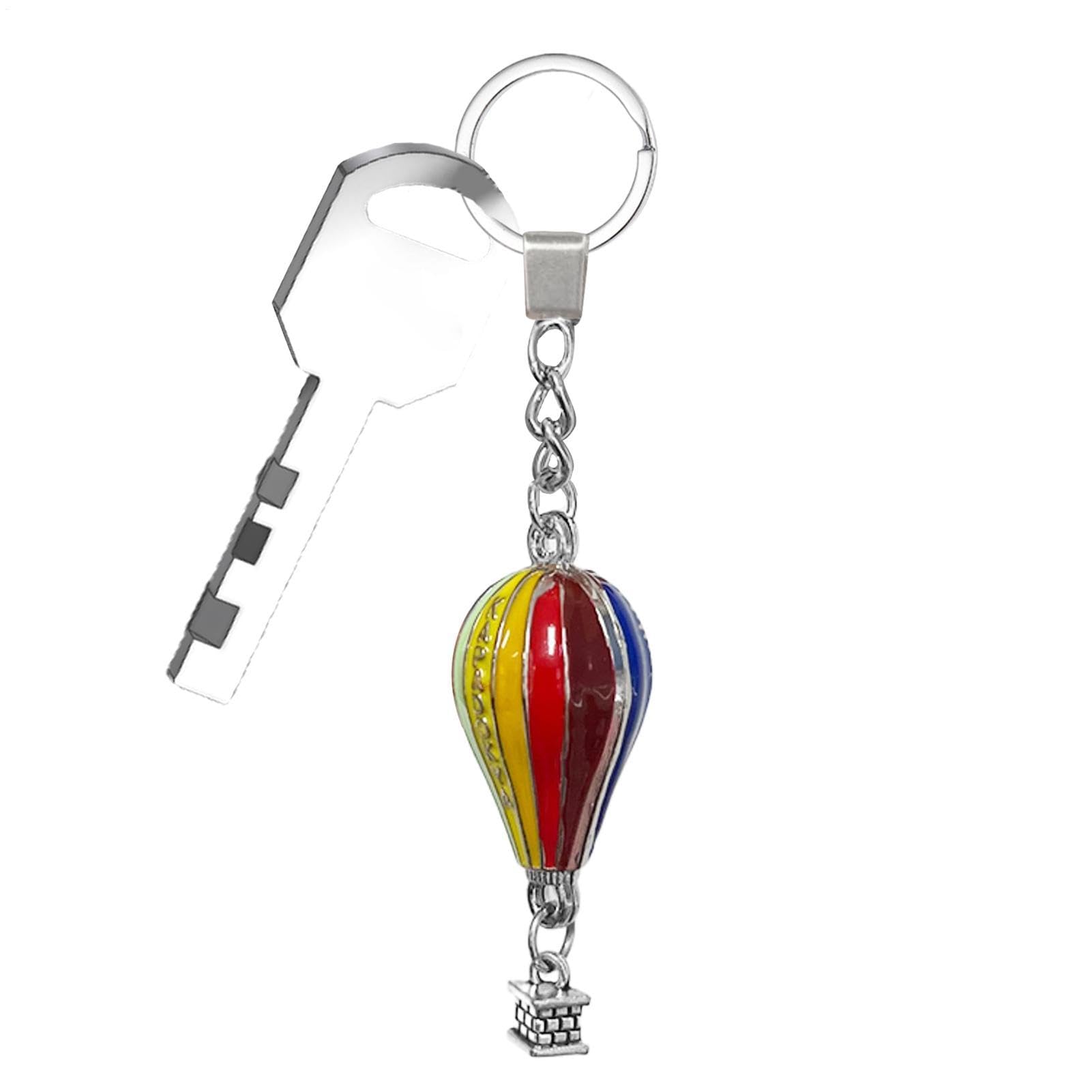Schlüsselanhänger Im Ballon-Stil – Regenbogen-Metall-Schlüsselanhänger