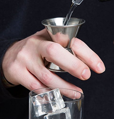 Set Of 3 Stainless Steel Double Jiggers 1 & 2 Oz, 3/4 & 1 1/2 Oz, 1/2 & 1 Oz Bar Jiggers, Cocktail Measuring Liquor Jiggers Pony, Bar Accessories #TOP5