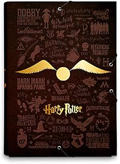 Official Harry Potter 2 Ring Binder - Premium A4 Folders Ring Binder - 10.6 x 12.6 inches / 27 x 32 cm - Ring Binder A4 - A4 Ringbinder - A4 Files 2 Ring Binder - Harry Potter Gifts