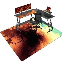 Tappetino antiscivolo per sedia da gioco, 80 x 120 cm, morbido, protezione per pavimenti per moquette e sedia da ufficio in legno duro, per giochi e uso in ufficio Tappetino antiscivolo per sedia da gioco, 80 x 120 cm, morbido, protezione per pavimenti per moquette e sedia da ufficio in legno duro, per giochi e uso in ufficio