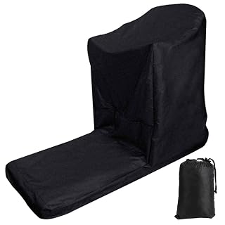 Folding Treadmill Cover, Black Windproof Treadmill Cover, with Storage Bag for Indoor Outdoor