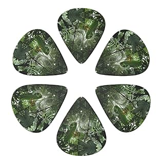 Tropical Rainforest Lot de 6 médiators pour guitare acoustique, guitare électrique, basse, ukulélé – fins, moyens et… - Les Beatles, Paul McCartney, John Lennon, RIngo Starr, George Harrison Tropical Rainforest Lot de 6 médiators pour guitare acoustique, guitare électrique, basse, ukulélé – fins, moyens et… – Image 4