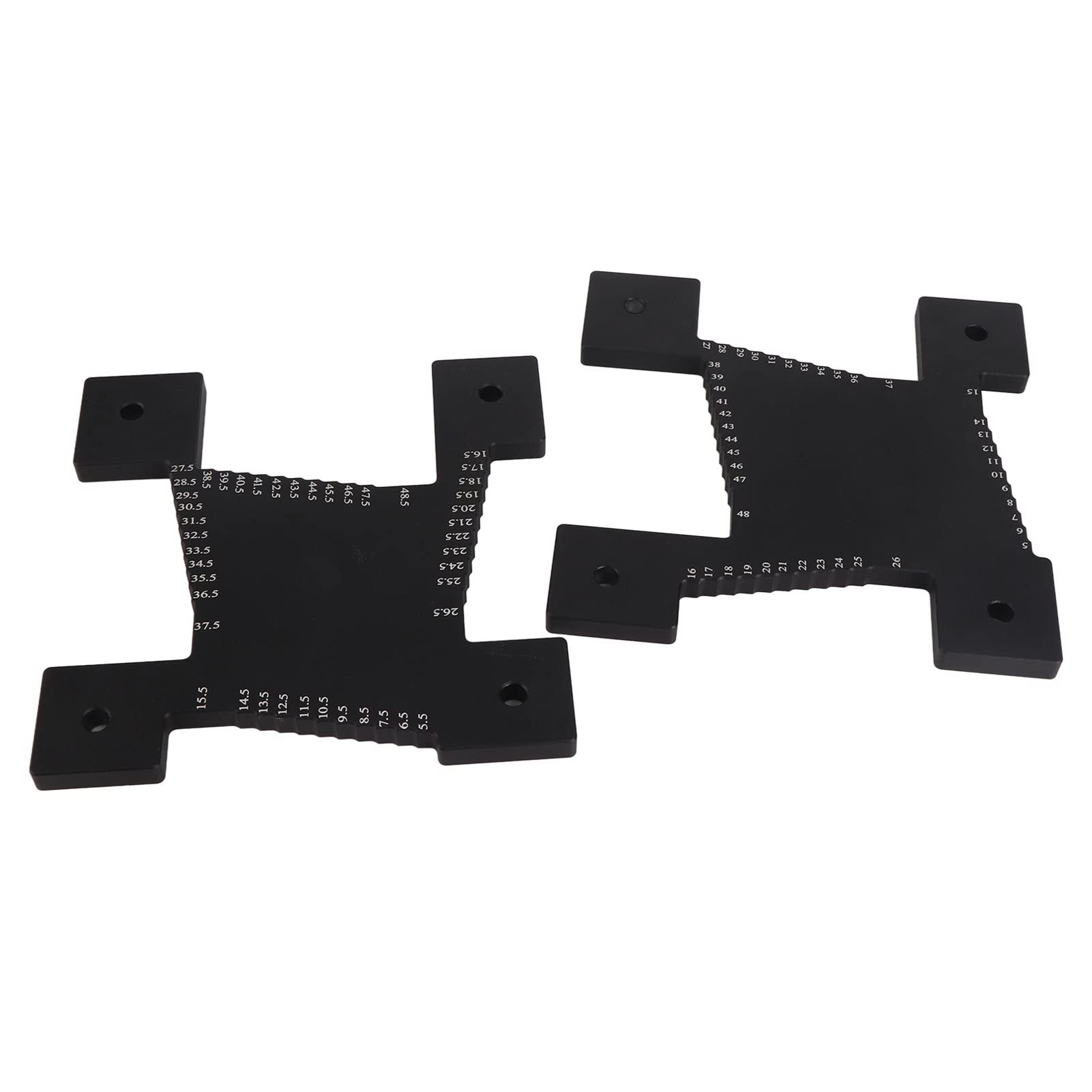 2Pcs Height Aluminum Alloy Metric Scale Cutting Depth Measurement Tool for Saw Blade