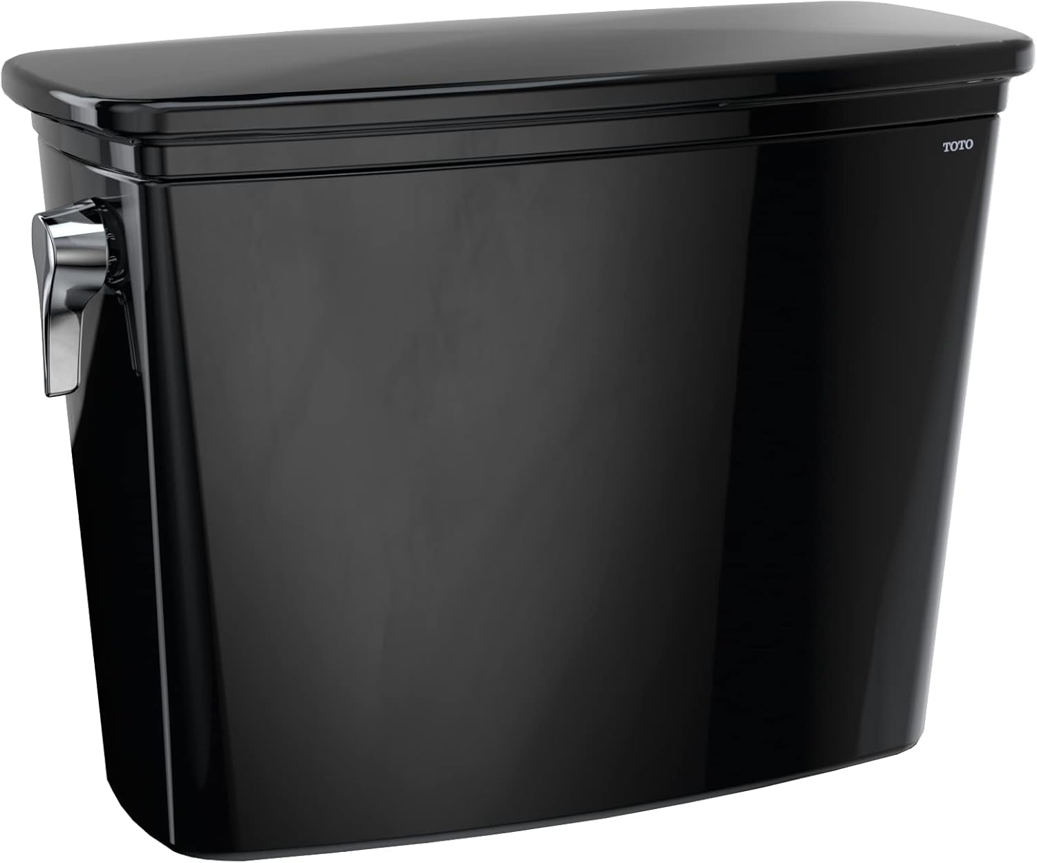 TOTO Drake Transitional 1.28 GPF Toilet Tank with WASHLET+ Auto Flush Compatibility, Ebony - ST786EA#51