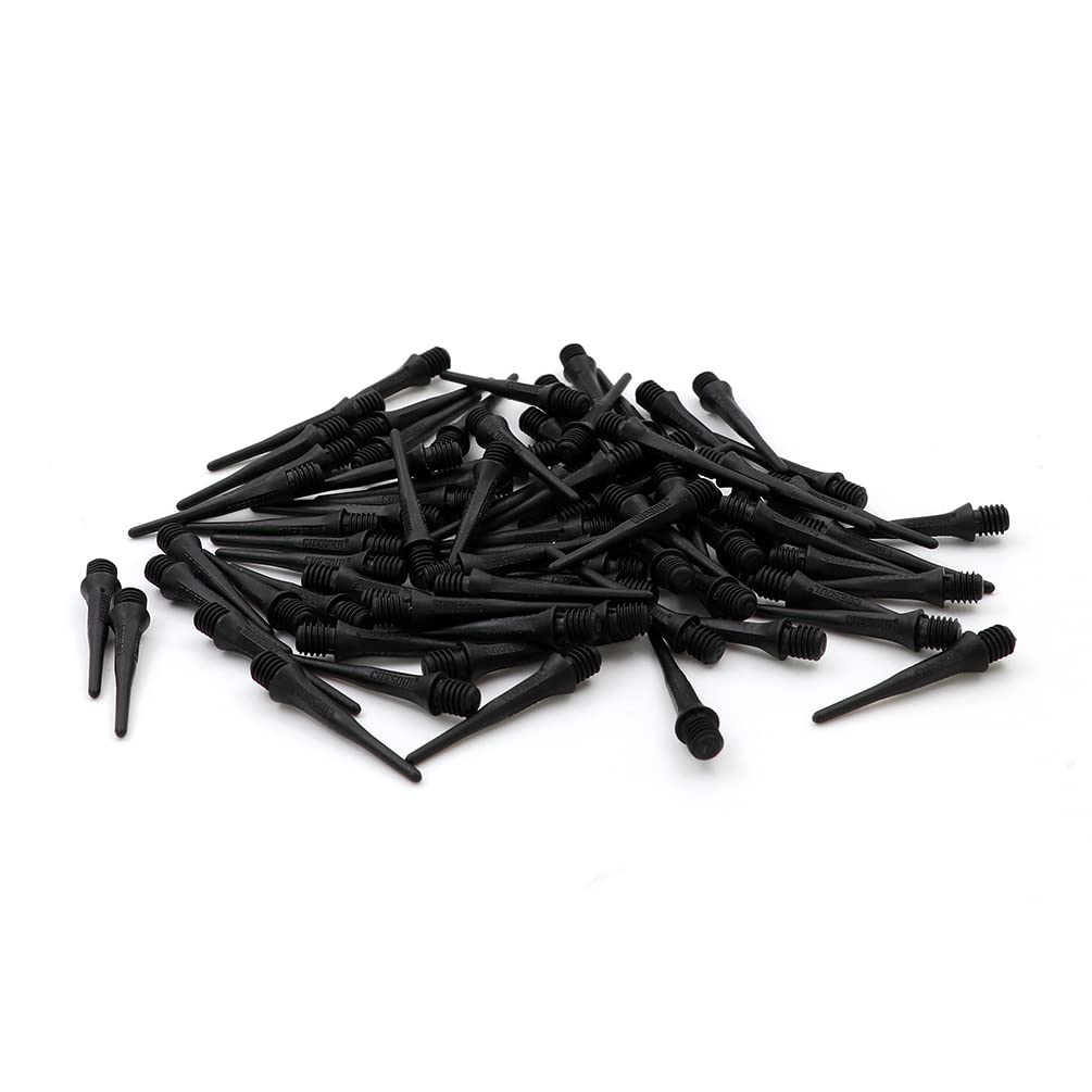 CUESOUL Touch-Point Embouts Souples Courts Point de fléchette 2BA Filetage Standard, Lot de 80 pièces, Utilisation Durable