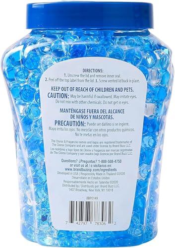 Clorox Fraganzia - Gel Air Freshener, Scent Beads, Morning Sky, 12 Fl Oz | Clear jar with blue screw lid for bedrooms, kitchen, bathrooms, and garage; long-lasting fragrance freshens the whole house - image 6