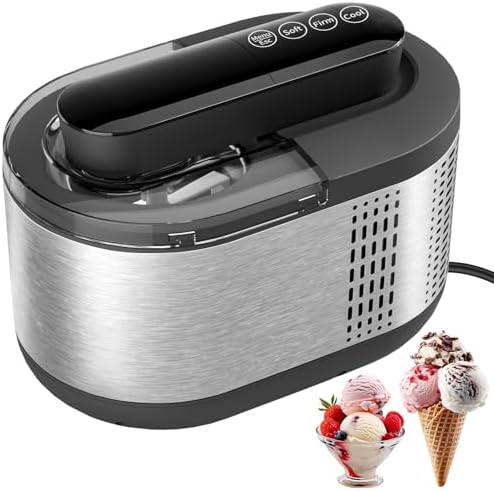 TINANA Máquina De Sorvete Automática: Máquina De Sorvete Com Disp...