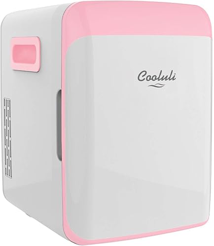 Miniatura 10 de Cooluli minirefrigerador de 15 L para habitación, auto, escritorio de oficina y dormitorio universitario; enfriador y calentador portátil de 12 V