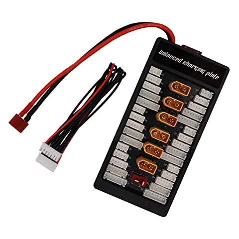 Treehobby Parallel Balanced Charging Plate XT60 2S-6S Lipo Battery Parallel Charge Board with Deans T Plug Connector Compatible with IMAX B6/B8 UN A6 Charger (XT60) Cover