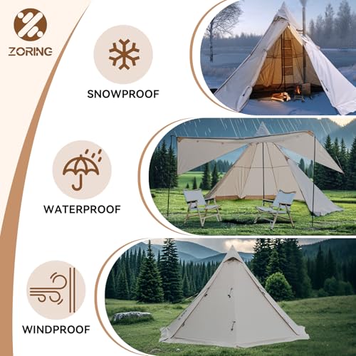 Carpa térmica 4 estaciones para 3-4 personas para camping miniatura 7