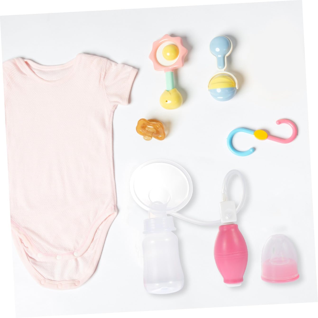 BESPORTBLE Portable Manual Breast Pump for Breastfeeding Handheld Milk Collector Easy to Use Breast Milk Storage Device Silicone for Moms Go