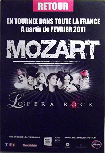 Poster Mozart L'Opéra Rock 40x60 cm pour habiller un mur vide facilement