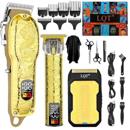 Opiniones de cortadores dia del padre disponible en línea. 48 LQT - Cortapelos profesionales para hombres, cortapelos y cortapelos inalámbricos, kit de corte de pelo para hombres, regalos del día del padre