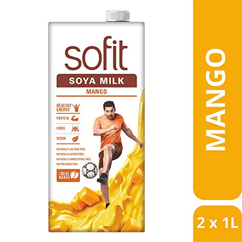 Image of Sofit Soya Milk Mango, 1 Ltr (Pack of 2)