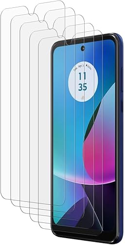 Paquete de 5 protectores de pantalla de alta definición compatibles con Motorola Moto G Play (2023) no de vidrio
