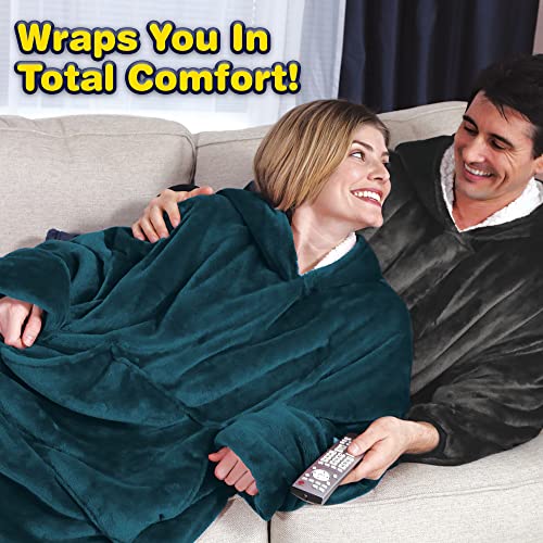 Ontel HHBLNOR-MC12/3 Huggle Hoodie Oversized Wearable Blanket Hoodie thumb #2