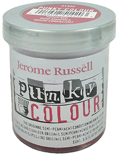 Jerome Russell Punky Colour, Poppy Red 3.5 oz (Pack of 5)