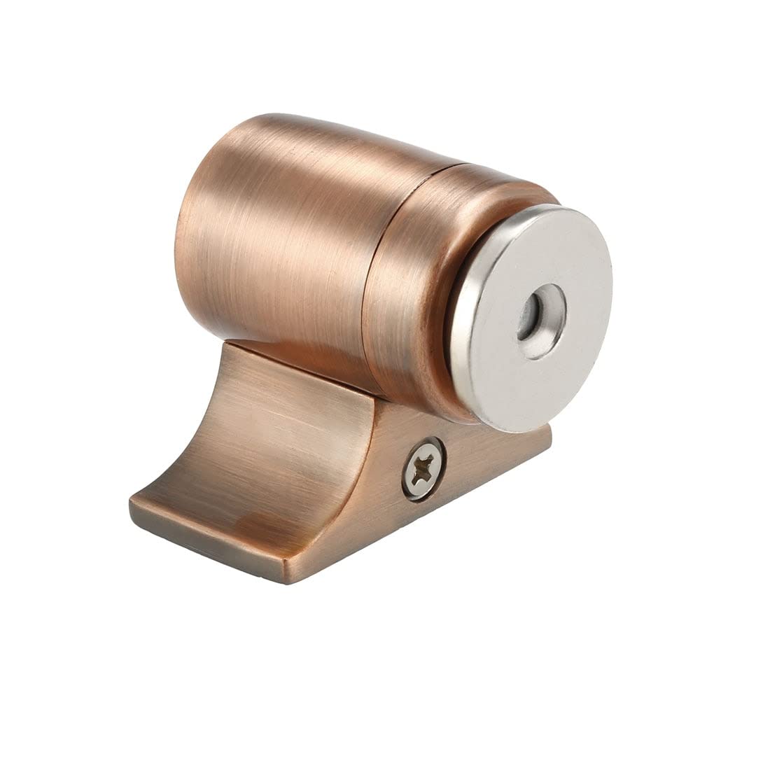 Magnetic Door Stopper Catch, Stainless Steel Brushed Stop Floor Mount Copper Tone