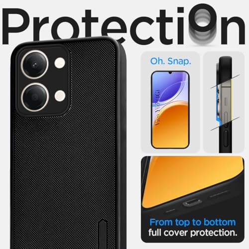 Image of Jkobi Rubberised Back Cover Case for Vivo Y05 4G (Textured Grip Design | Camera Protection | Slim and Light Weight | Soft Touch and Feel)
