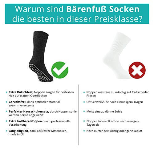 Bärenfuß Calzini da casa in ABS Premium - 3 paia