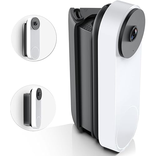Satisure Doorbell Angle Mount for Google Nest Doorbell(Wired, 2nd Gen), 35° to 55° Adjustable Doorbell Mount, Made for Google Nest