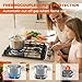 TOPWISH 12 Inch Gas Cooktop, 2 Burner Gas Stove Built-in Propane Stove Top with LPG/NG Convertible Dual Fuel Hob 18000BTU, Stainless Steel Stovetop Thermocouple Protect for Kitchen, Apartments, Rvs