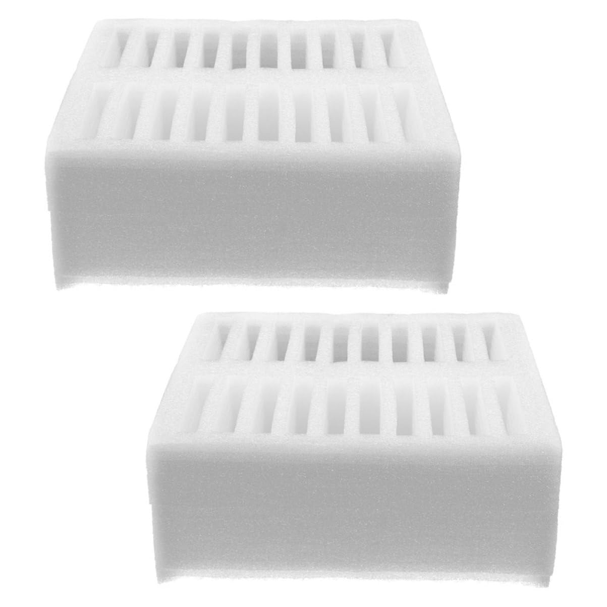 Artibetter Organisateur de Téléphone Portable Blanc 2pcs en Mousse Epe avec Compartiments Multiples pour Bureau et Salle de Réunion, Rangement Pratique