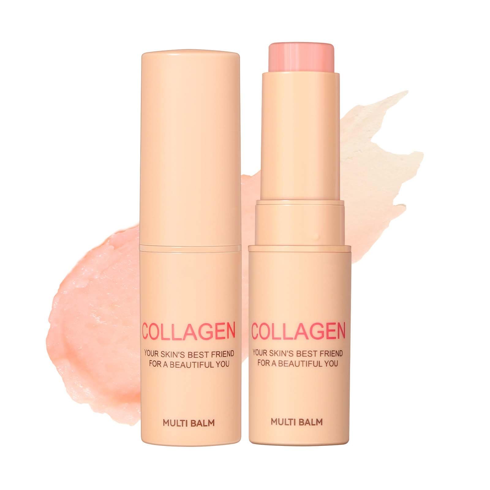 Collagen Multi Balm for Face, Anti Wrinkles Moisturiser Stick, Collagen Wand Stick, Wrinkle Bounce Multi Balms