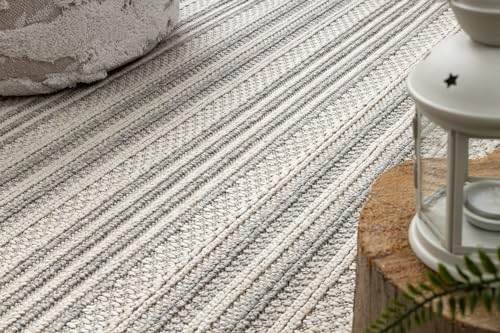 Tapis extérieur et intérieur gris résistant pour sol facile à laver - 6