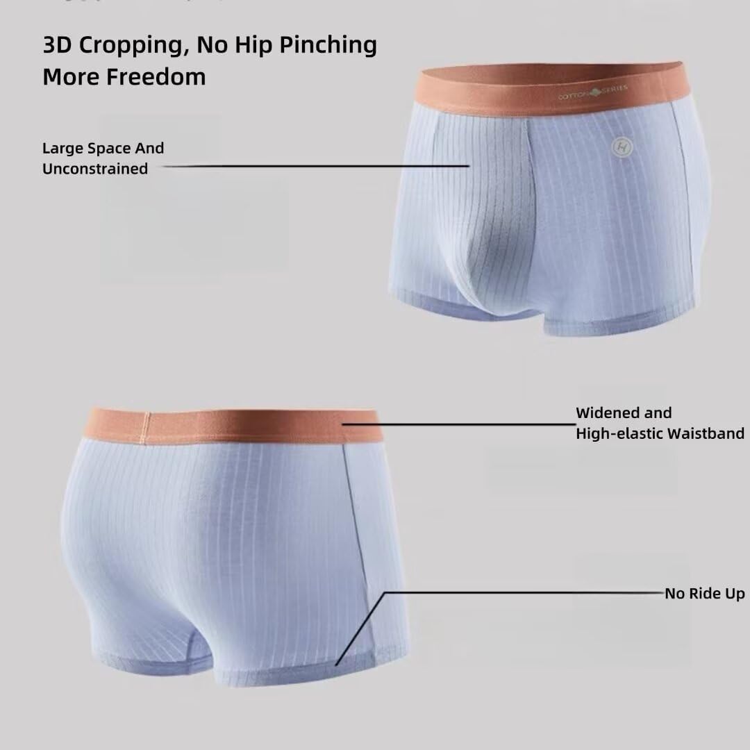 Boxer E Slip da Uomo in Cotone, Traspiranti, Ad Asciugatura Rapida E Contenitivi, Ideali per Lo Sport Quotidiano E per Un Comfort Che Dura Tutto Il Giorno. Color Mixed 03 X-Large