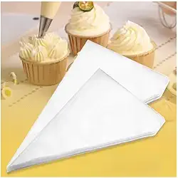 100 Sacos Confeitar 23cm x 16cm Torta Doce Bolo Cupcake Confeitaria Confeiteiro