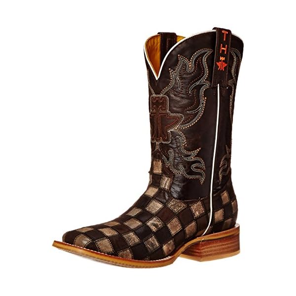 Tin Haul Shoes Men's Gun Metal Check Western Boot