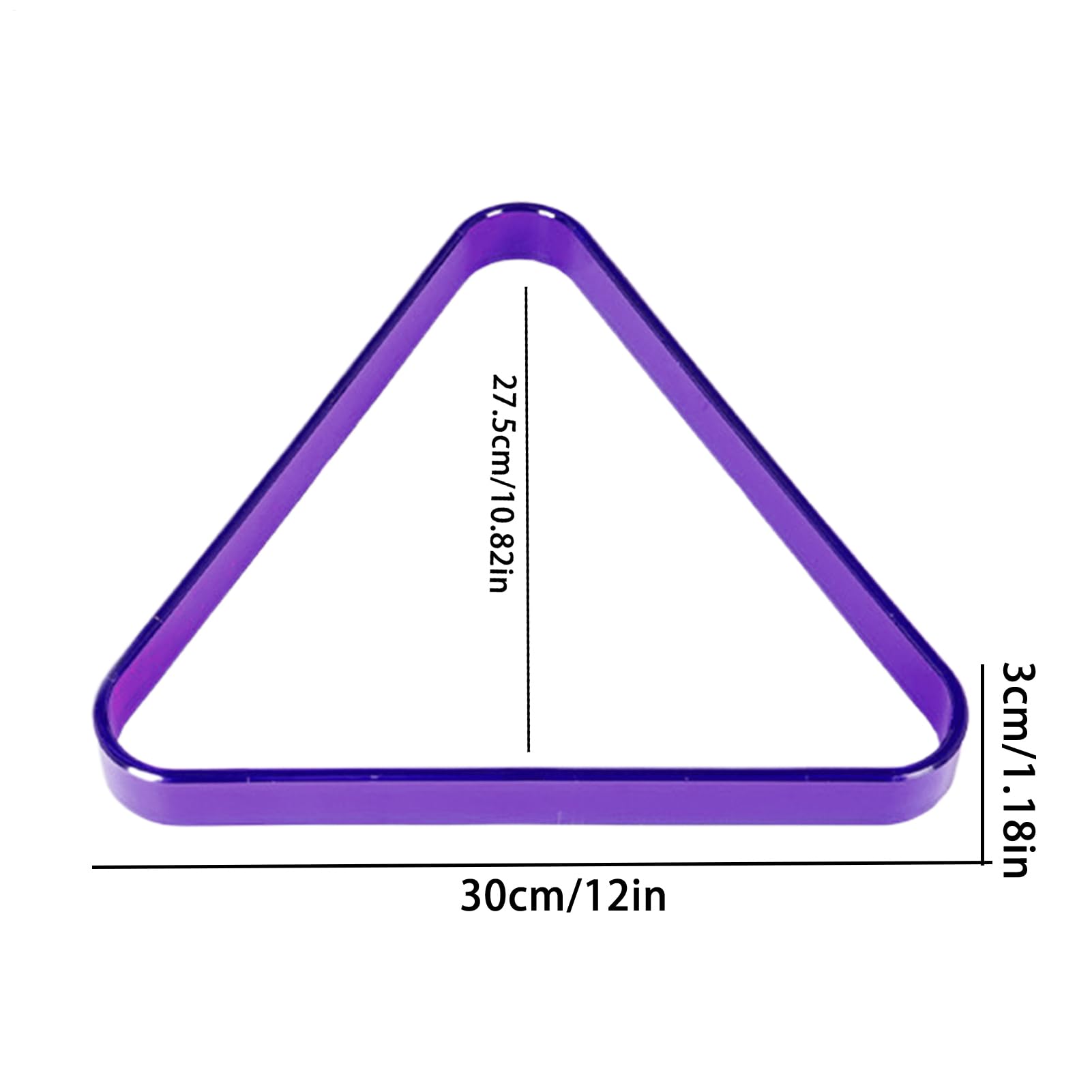 Scaffale triangolare da biliardo, accessorio da biliardo di posizionamento, con materiale di alta qualità, accessorio da tavolo da biliardo con design stabile, attrezzatura da gioco, per allenamento