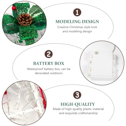 Beaupretty Caixas De Presente Iluminadas De Natal Presentes Caixas De Ornamento Iluminam Caixa De Pr