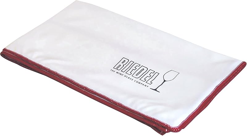 Riedel Paño de microfibra grande para pulir copas de vino (rojo) | Para copas de vino, utilizar seco o húmedo.