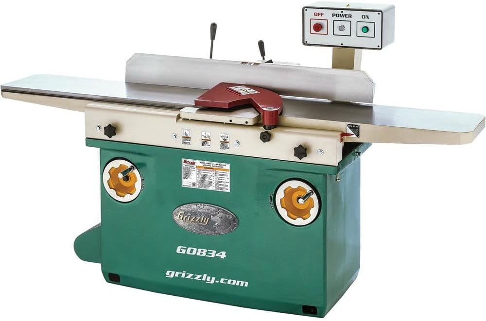 Grizzly Industrial G0834-12" x 84" Jointer w/Spiral Cutterhead