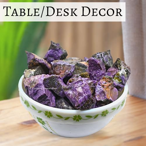 Image of Amazing Gemstone 2 Pieces Stichtite Raw Crystals and Healing Stones, Natural Rocks for Tumbling and DIY Raw Stones and Crystals