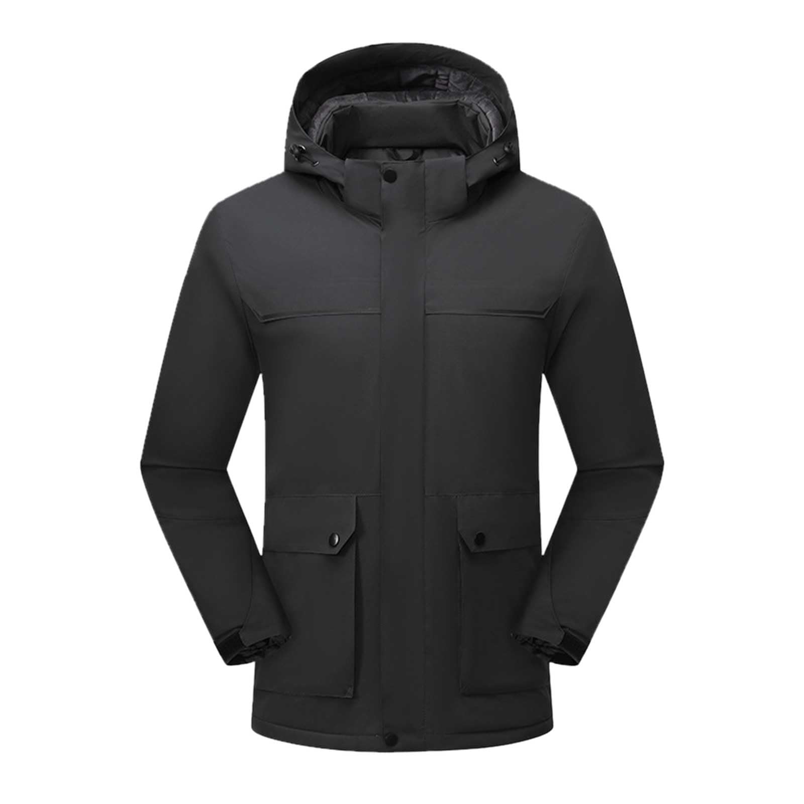 Bluzy z kapturem męskie zapinane na zamek,proste,z długim rękawem,z kieszenią na górze,na zimowe,jesienne sporty,spacery i jazdę na rowerze