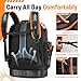 Golkcurx Tool Backpack, Heavy Duty Backpack Tool Bag, 1680D Tools Carrier for Electrician, Durable and Molded Base
